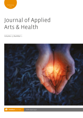 Journal of Applied Arts & Health 14.3 is out now! Special Issue